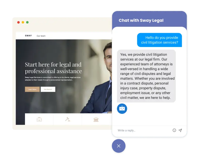 BirdAI powered Webchat